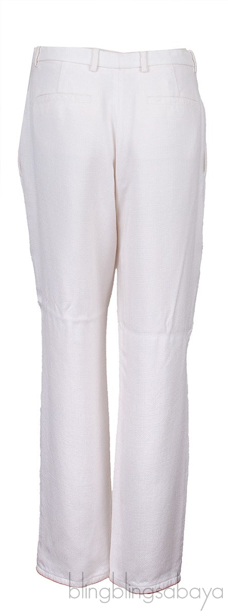 White Viscose Trouser