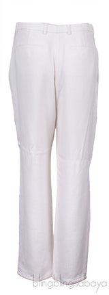 White Viscose Trouser
