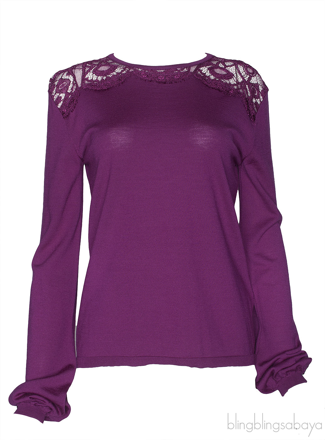 Purple Lace Long Sleeve Shirt