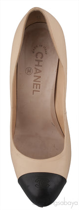 Bi-color Cap Toe Heels