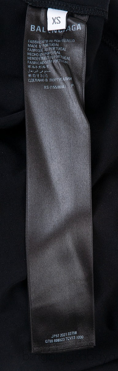 Black Plain Short Sleeve Dress