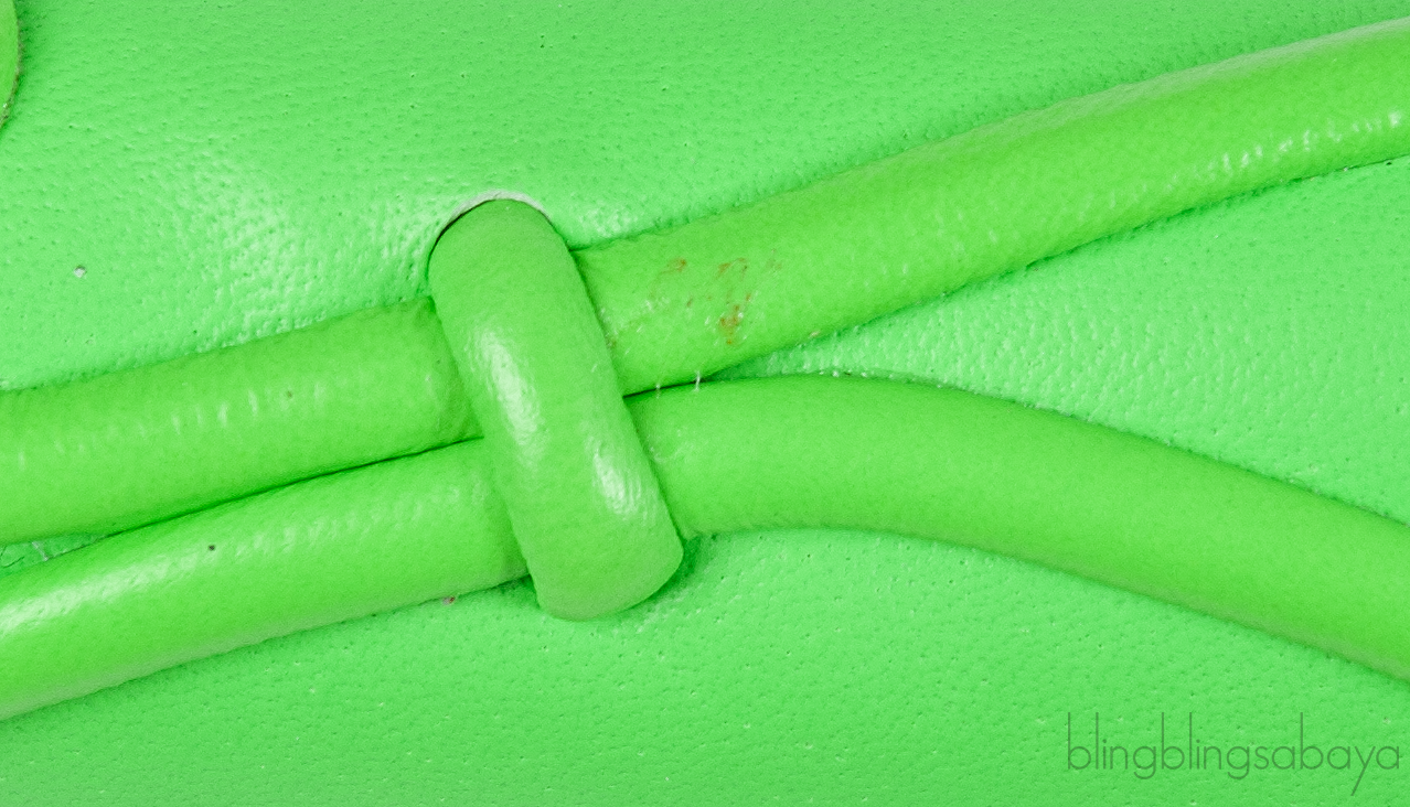Intrigate Envelope Clutch Neon Green