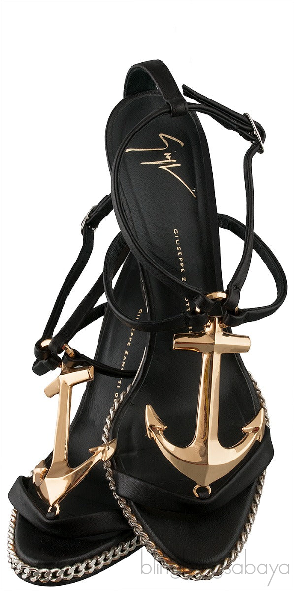 Coline Anchor Wedge Sandals