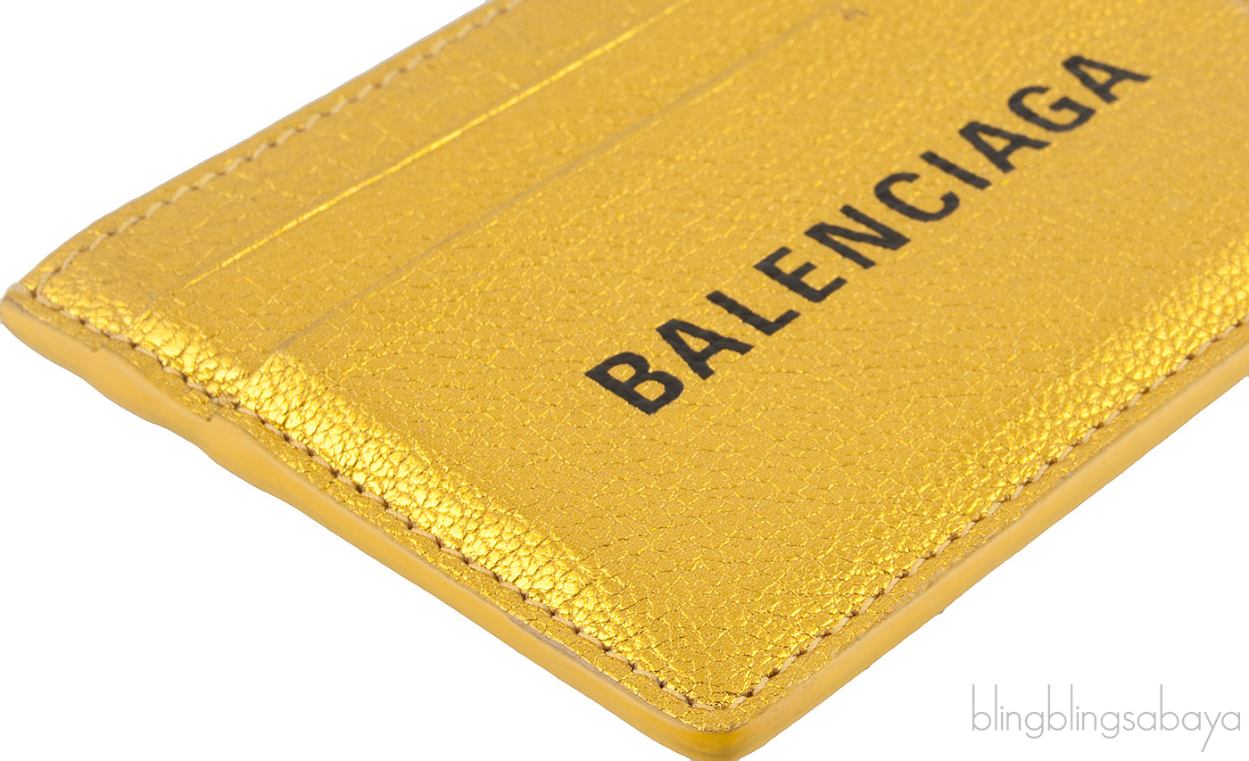 Metallic Gold Card Holder