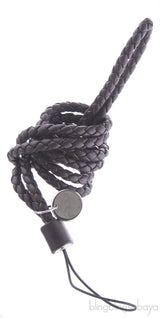 Brown Intrecciato Phone Strap