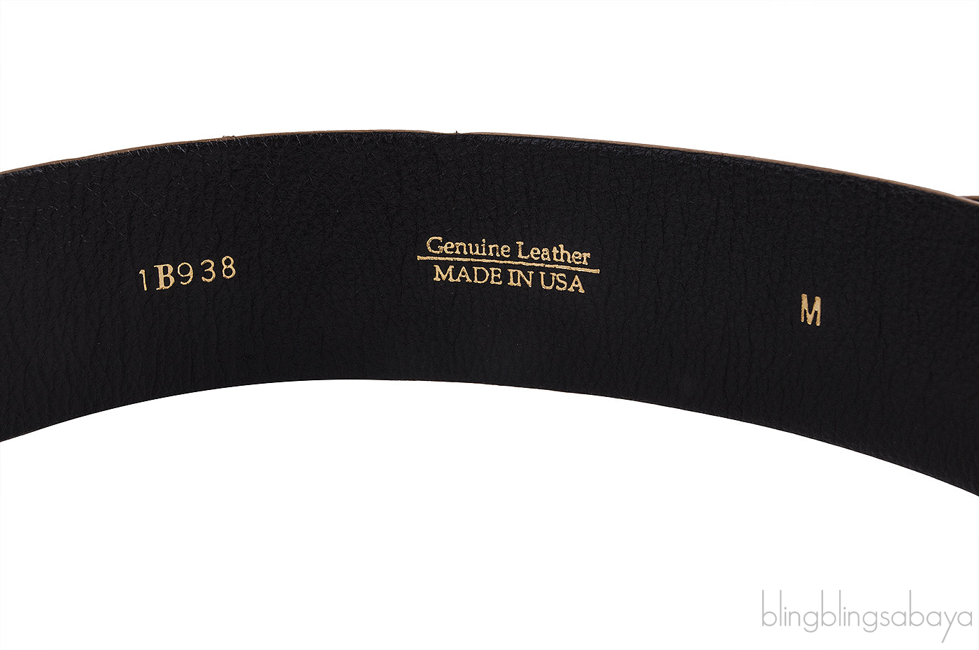 Oscar Dela Renta Metallic Gold Double Hinge Belt