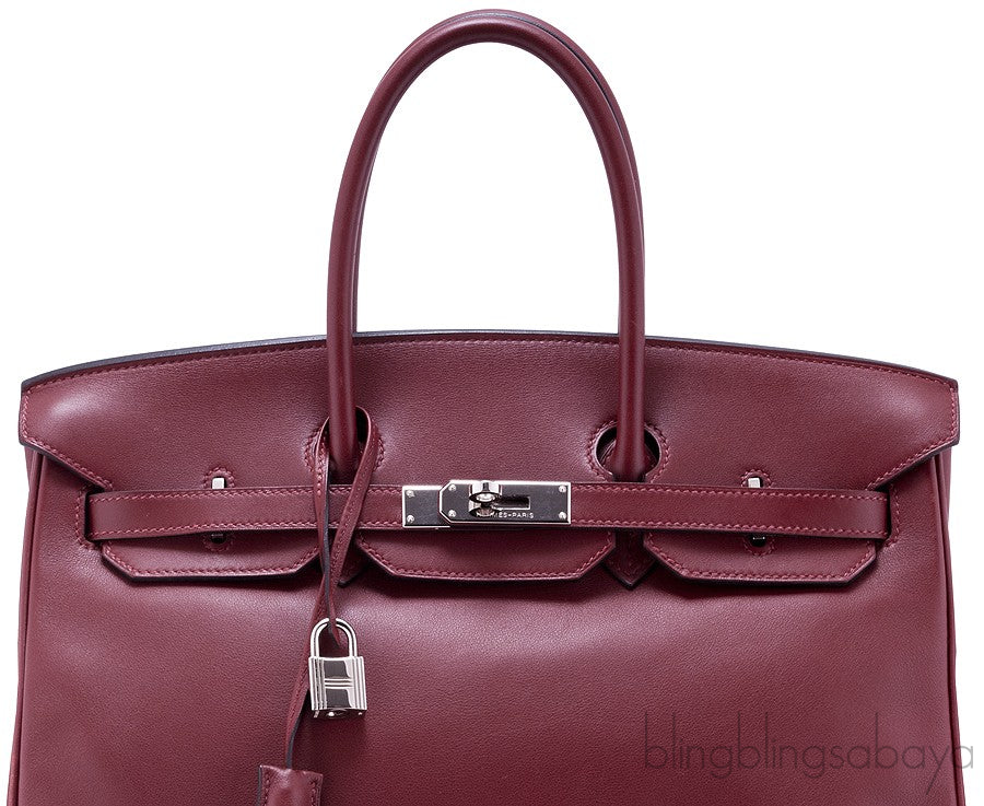 Birkin 35 Rouge Ash Swift PHW