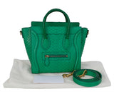 Celine Green Python Nano Luggage