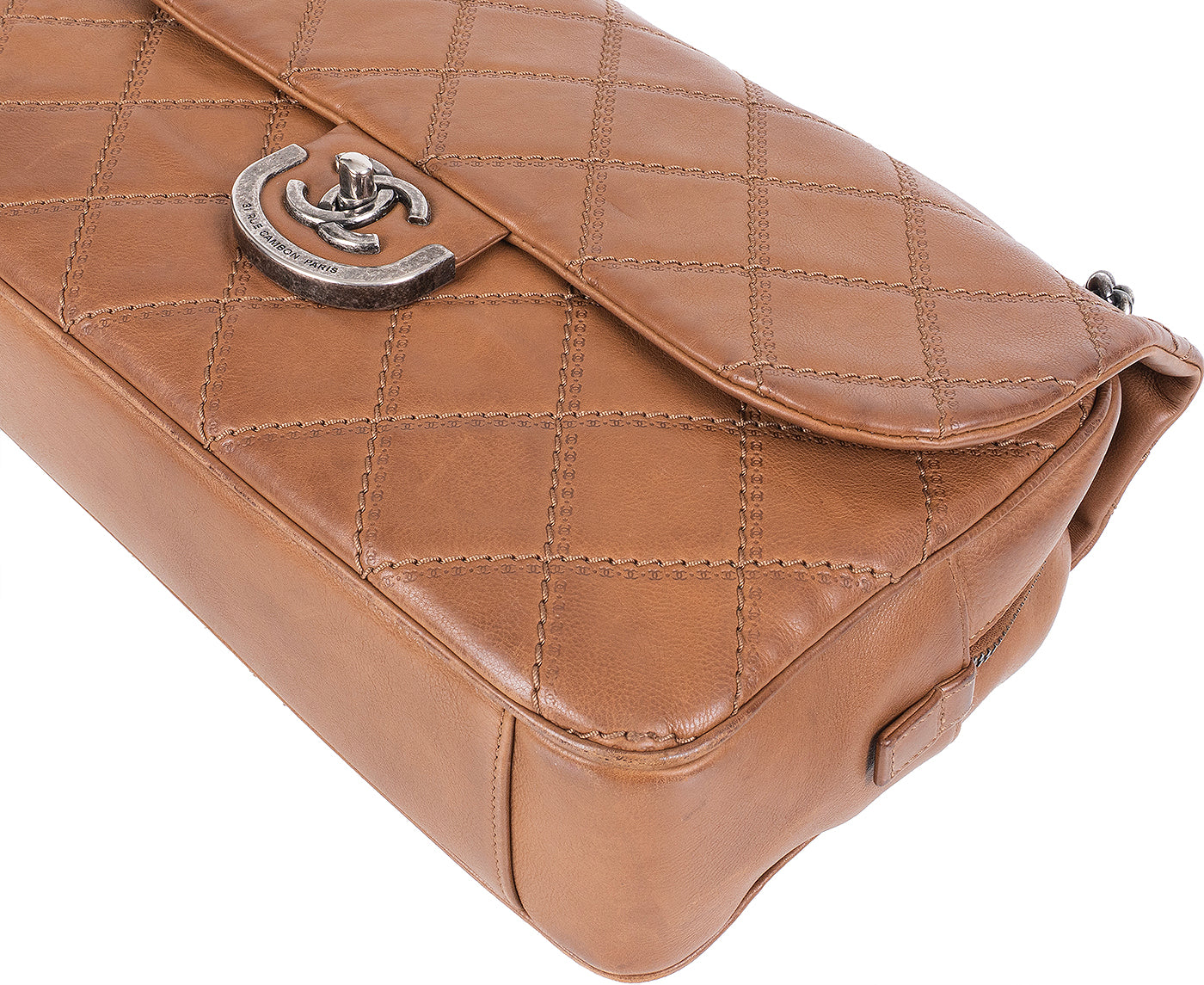 Chanel Brown Quilted Coco Sporran Shoulder Bag