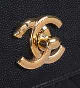 Chanel Business Affinity Black Grained Leather Bag Small