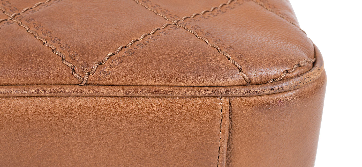 Chanel Brown Quilted Coco Sporran Shoulder Bag