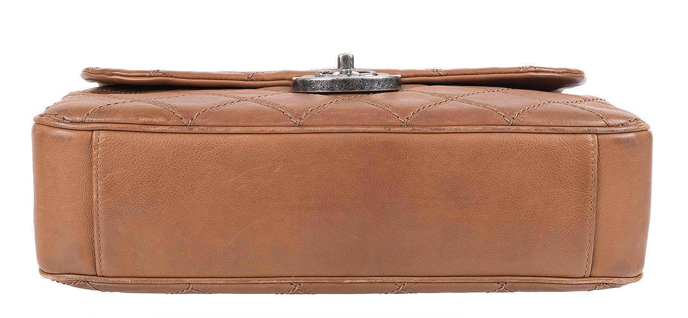 Chanel Brown Quilted Coco Sporran Shoulder Bag