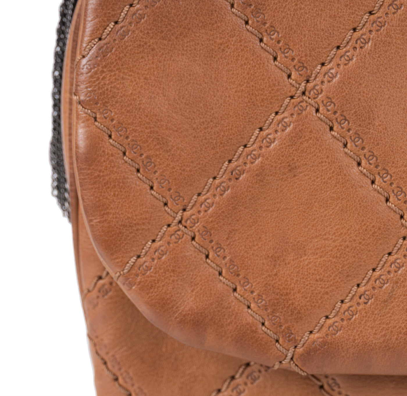 Chanel Brown Quilted Coco Sporran Shoulder Bag