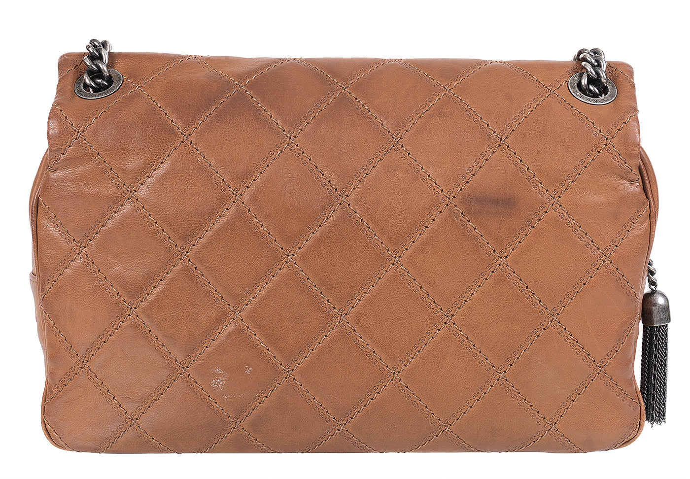 Chanel Brown Quilted Coco Sporran Shoulder Bag