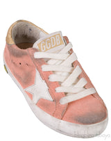 Coral & Gold Super Star Kids Sneaker