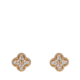 Van Cleef & Arpels Vintage Alhambra Diamond Earrings
