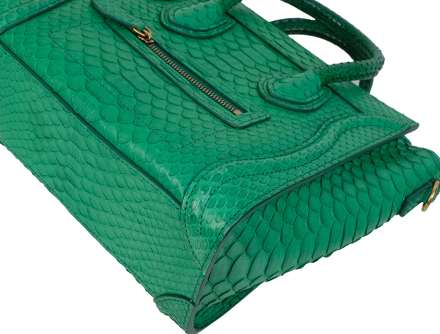 Celine Green Python Nano Luggage