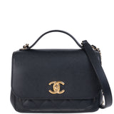Chanel Business Affinity Black Grained Leather Bag Small