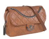 Chanel Brown Quilted Coco Sporran Shoulder Bag