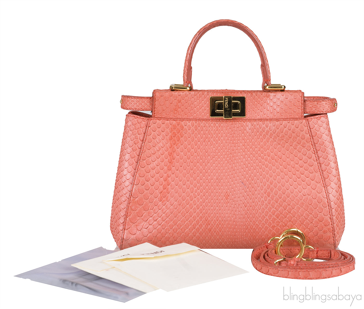 Orange Python Mini Peekaboo