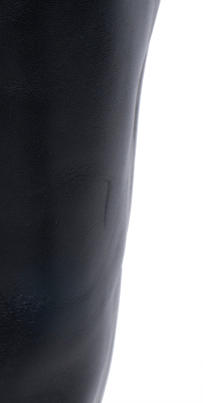 Gucci Horsebit Accent Black Leather Knee High Boots 39.5