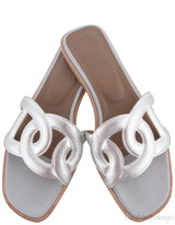 Omaha Silver Sandals