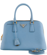 Light Blue Bowler Medium Bag