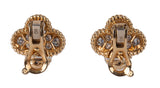 Van Cleef & Arpels Vintage Alhambra Diamond Earrings