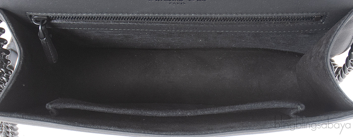 Dior Diorama Black Ultra Matte Medium Shoulder Bag