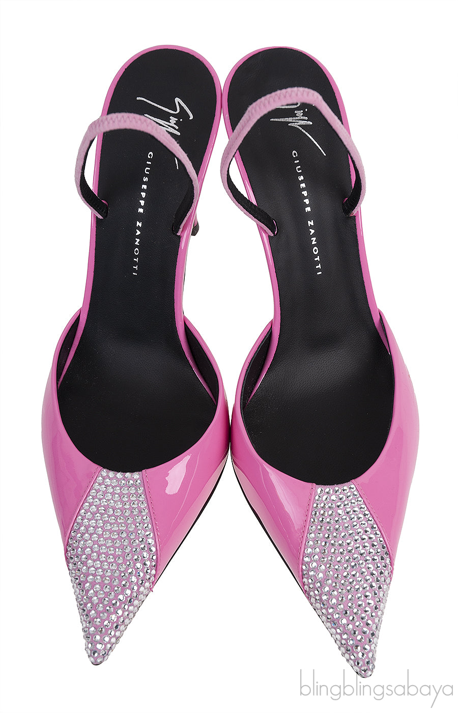 Pink Henriette Strass 85mm Pumps