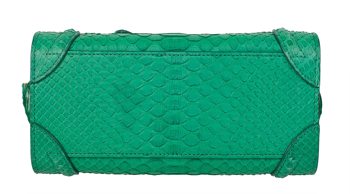 Celine Green Python Nano Luggage