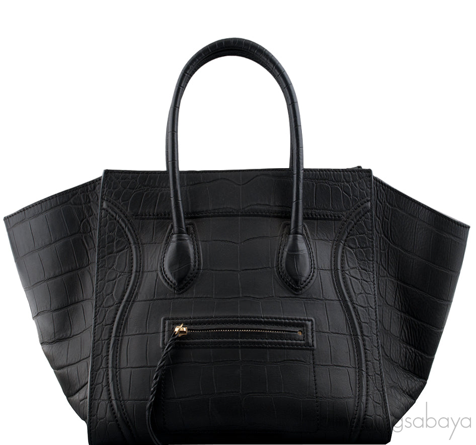 Phantom Black Croco Print