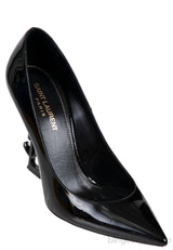 Opyum Black Patent Logo Pump