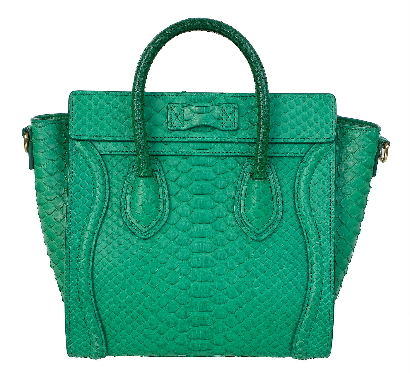 Celine Green Python Nano Luggage