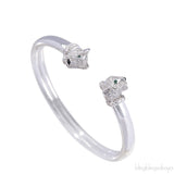 Cartier Panthere White Gold Emerald Onyx Diamond De Cartier Bracelet