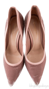 Velvet & Satin Pointed Toe Heels