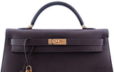 Kelly 40 Choco Epsom Sellier