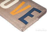 Zip \"LOVE\" Clutch
