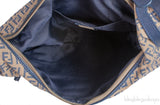 Fendi Blue FF Printed Canvas Hobo
