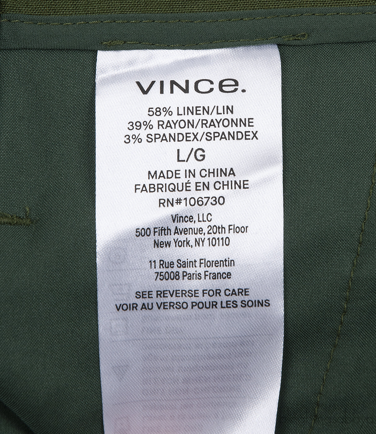 White T-shirt and Olive Green Trouser