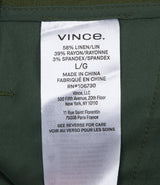 White T-shirt and Olive Green Trouser