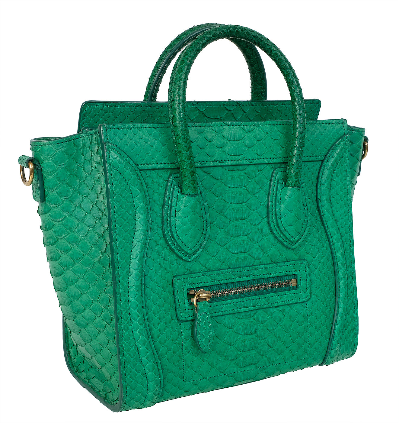 Celine Green Python Nano Luggage