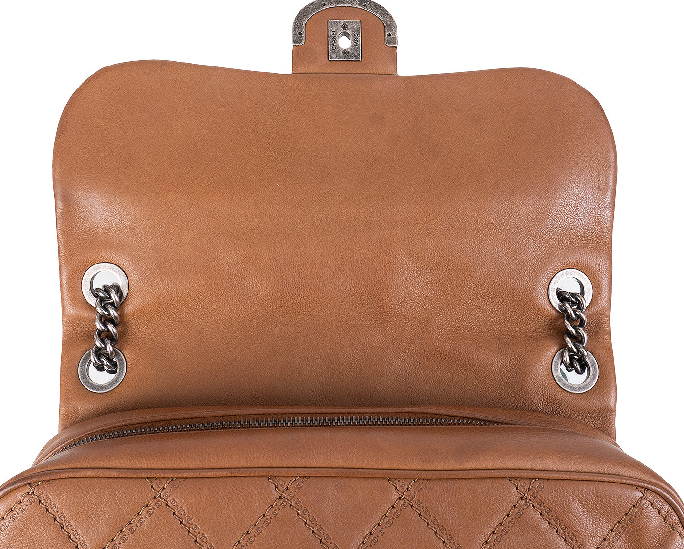Chanel Brown Quilted Coco Sporran Shoulder Bag