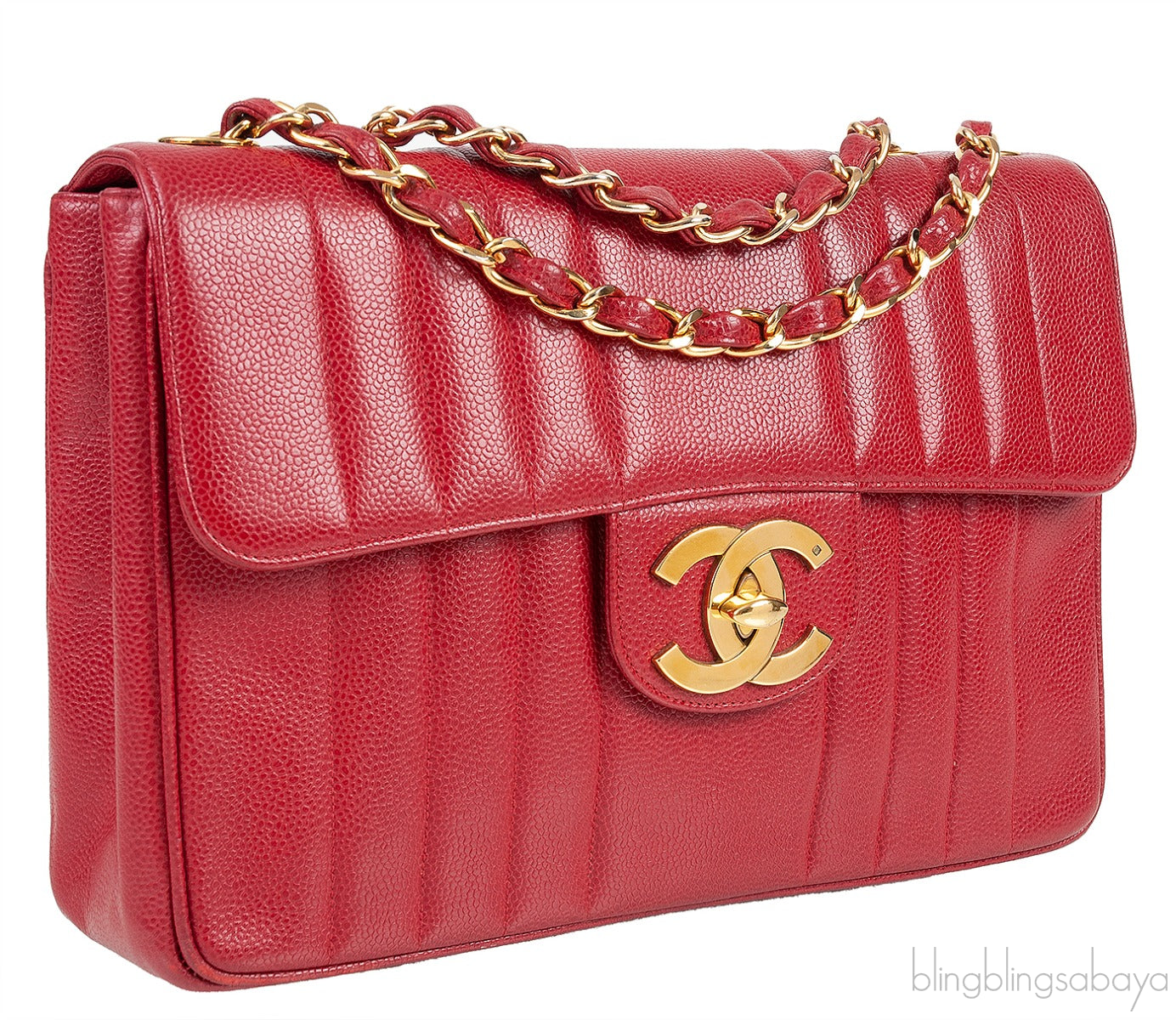 Red Caviar Vintage CC Flap Bag