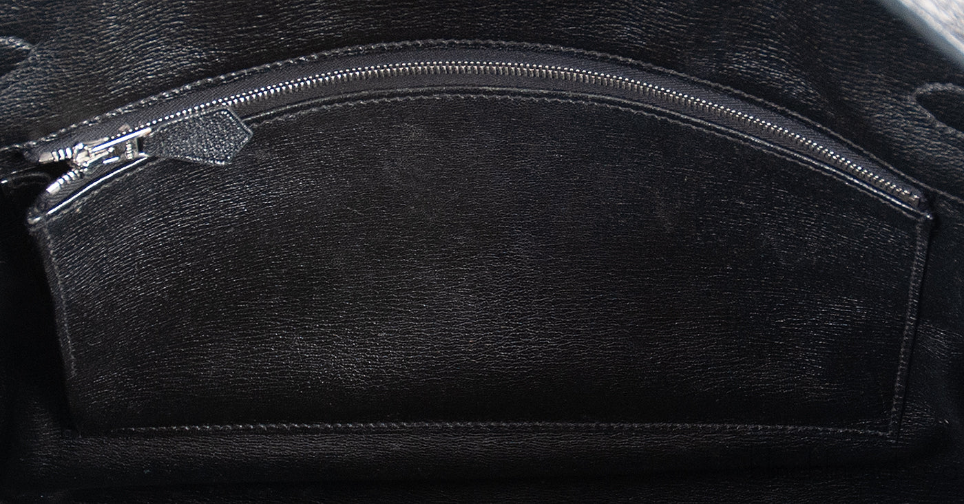 Birkin 35 Black Matte Alligator Crocodile PHW