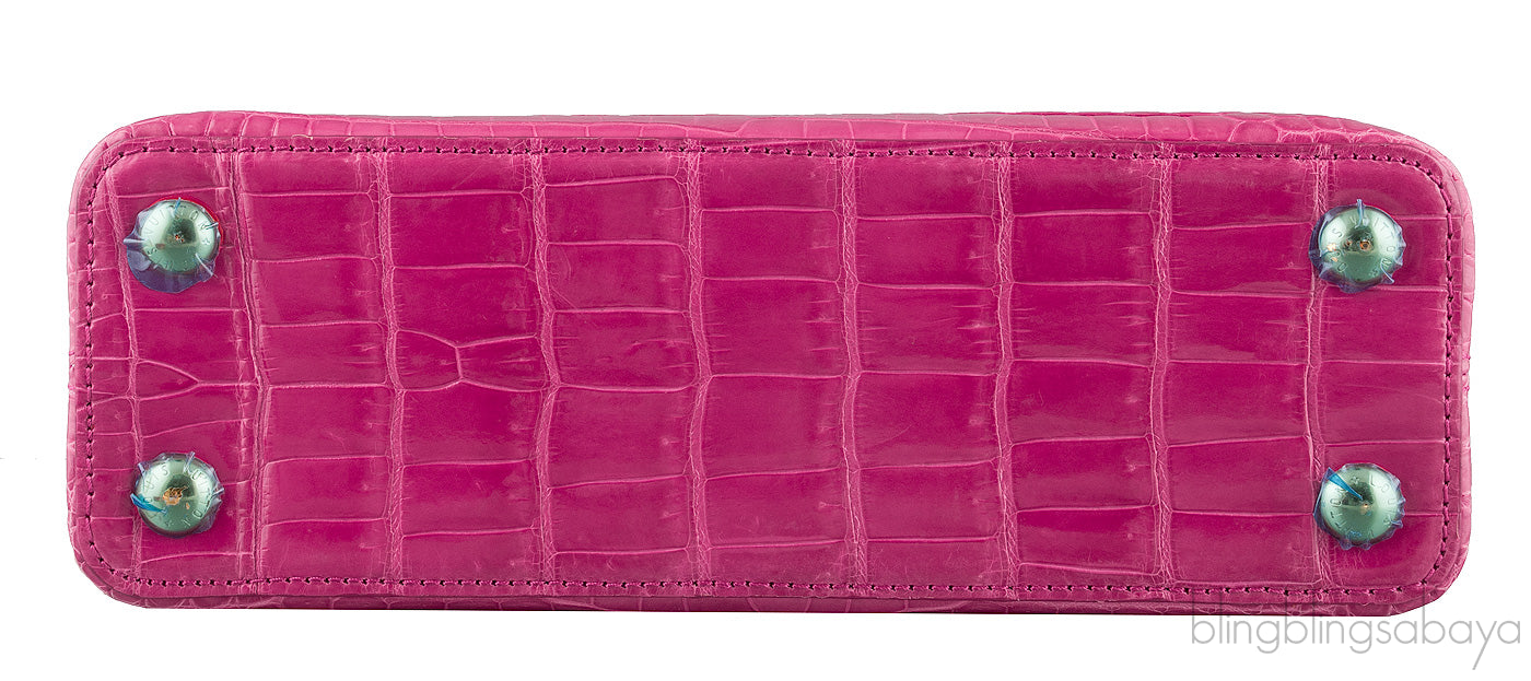 Capucines Fuchsia Pink Crocodile BB