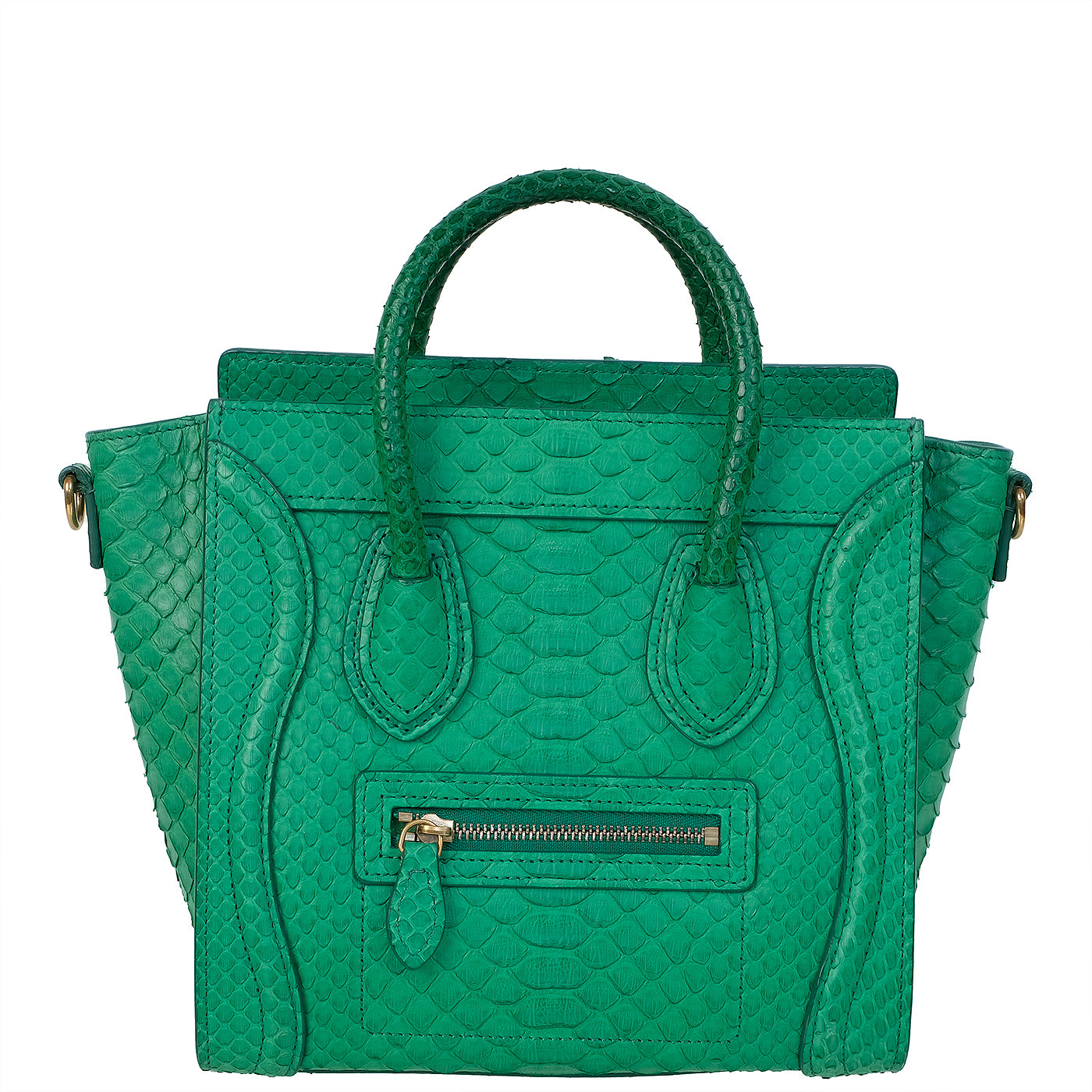 Celine Green Python Nano Luggage