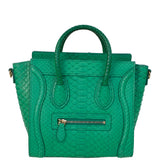 Celine Green Python Nano Luggage