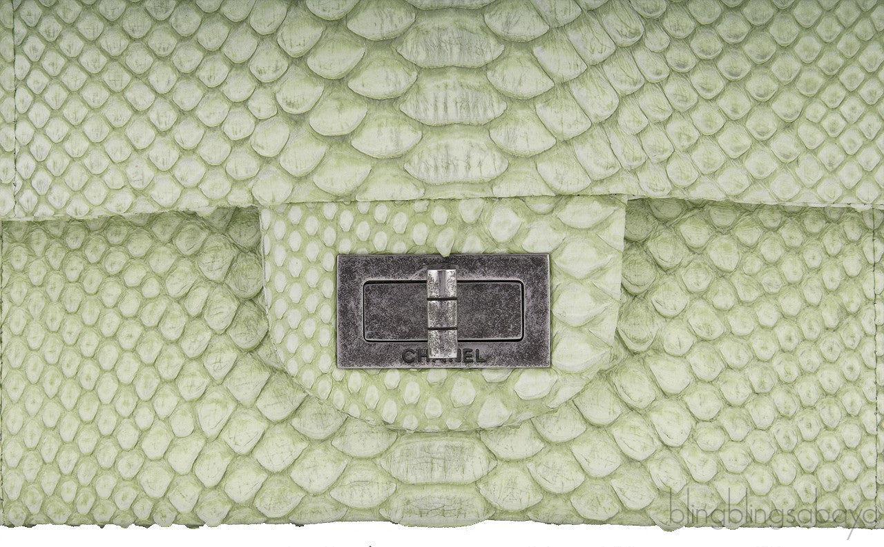 2.55 Reissue Jumbo Flap Bag Python