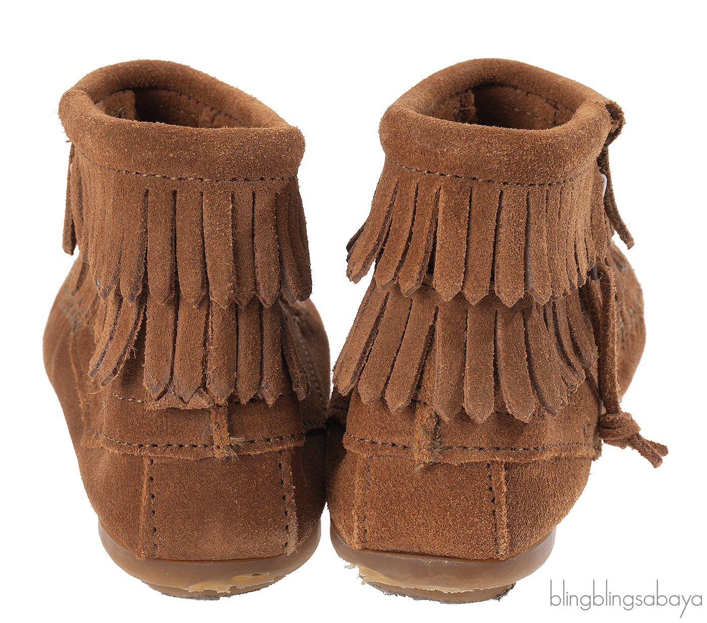 Minnetonka Double Fringe Moccasin Boots